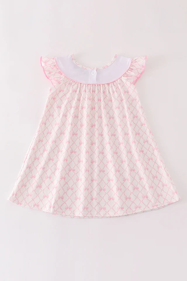 Petite Pink Bow Dress
