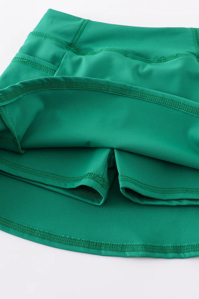 Green Sporty Active Skirt