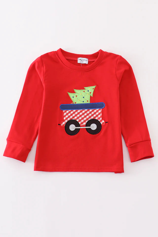 Little Red Wagon Boy Top