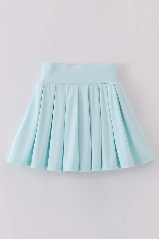 Light Blue Pleats active skorts