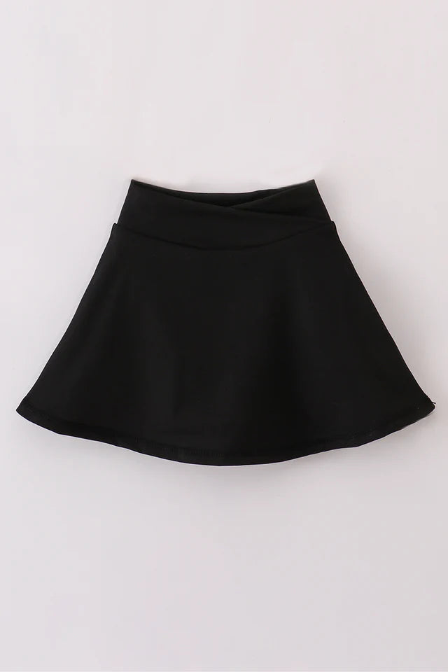 Black Active Skorts