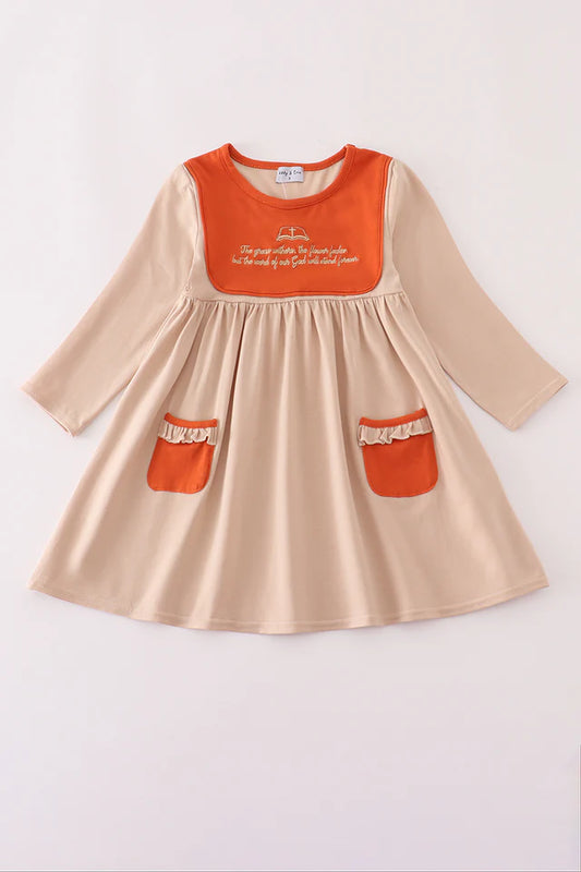 Rust Isaiah Embroidery Dress