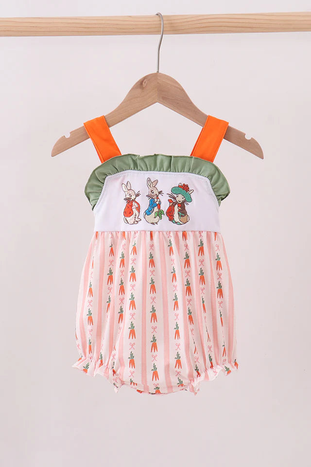 Bunny Friends Embroidery Ruffle Bubble