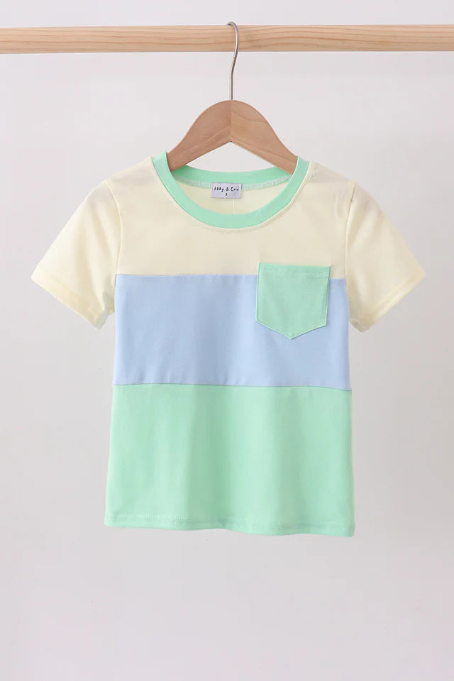 Color block boy shirt