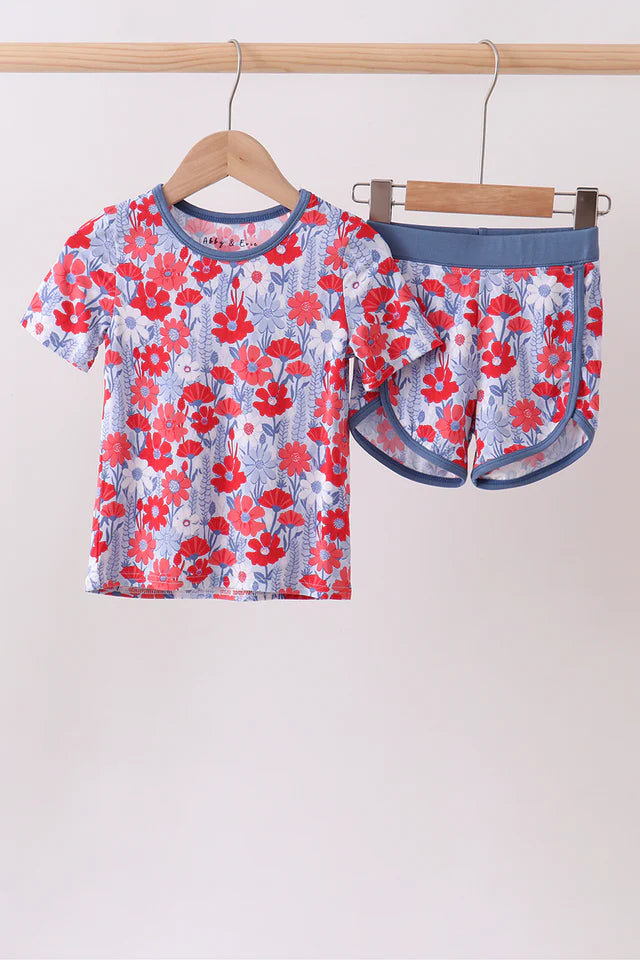 Blue Floral Bamboo Set (ETA: 6/15/26)