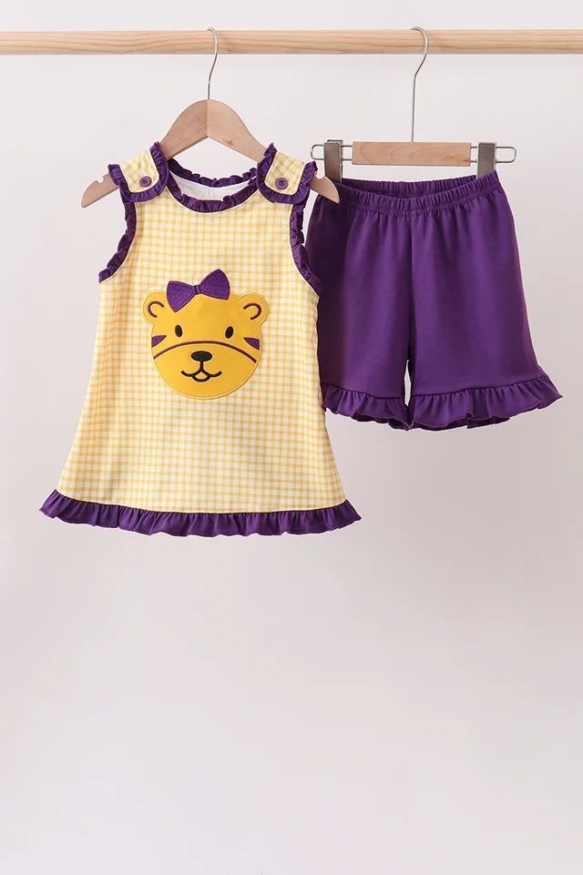 Tiger Girl Shorts Set