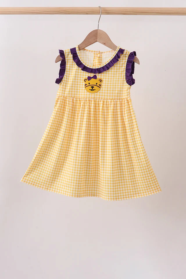 Tiger Girl Applique Dress