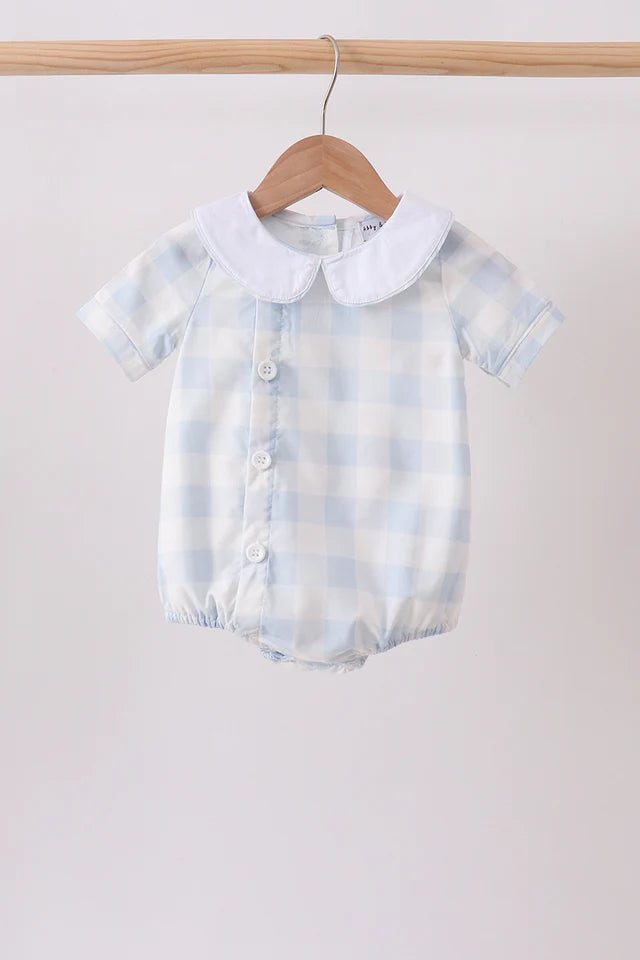 Blue Gingham Button Bubble (ETA: 7/8/26)