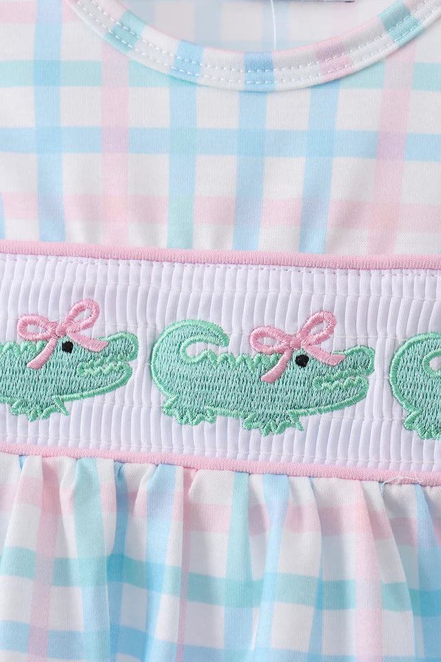 Snappy Pink Crocodile Bloomer Set (PRESALE: ETA 8/4/26)