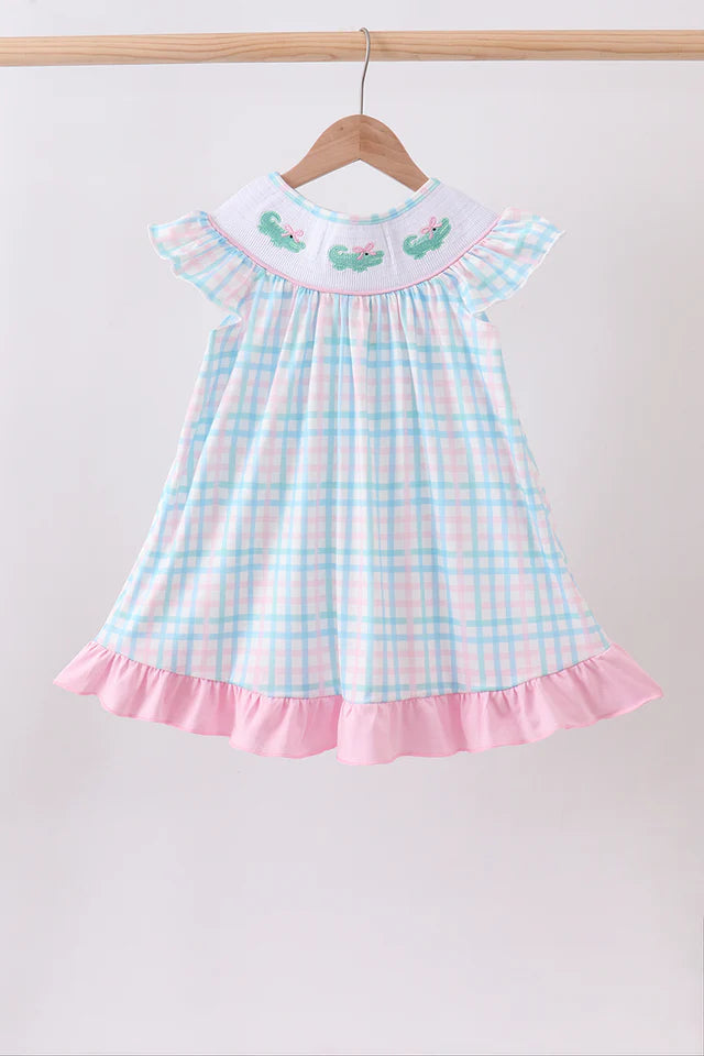 Snappy Pink Gingham Dress (PRESALE: ETA 8/4/26)