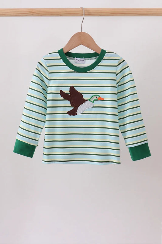 Stripe Mallard Applique Top (ETA: 9/4/26)