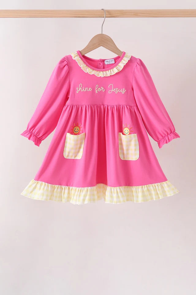Shine for Jesus Pocket Ruffle Dress (ETA 9/14/26)