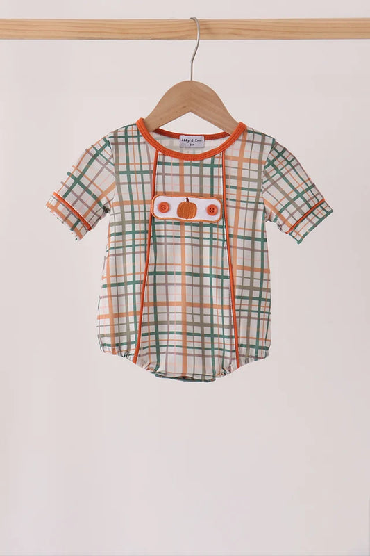 Harvest Plaid Pumpkin Bubble