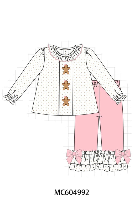 Gingerbread Embroidery Pant Set (ETA: 10/5/26)