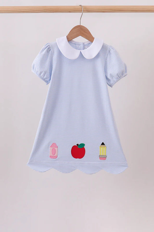 Adeline Apple Applique Dress