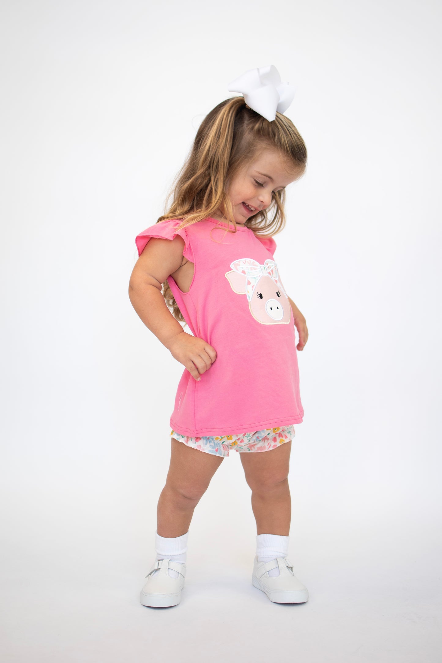 Pretty Pink Piggie Bloomer Set