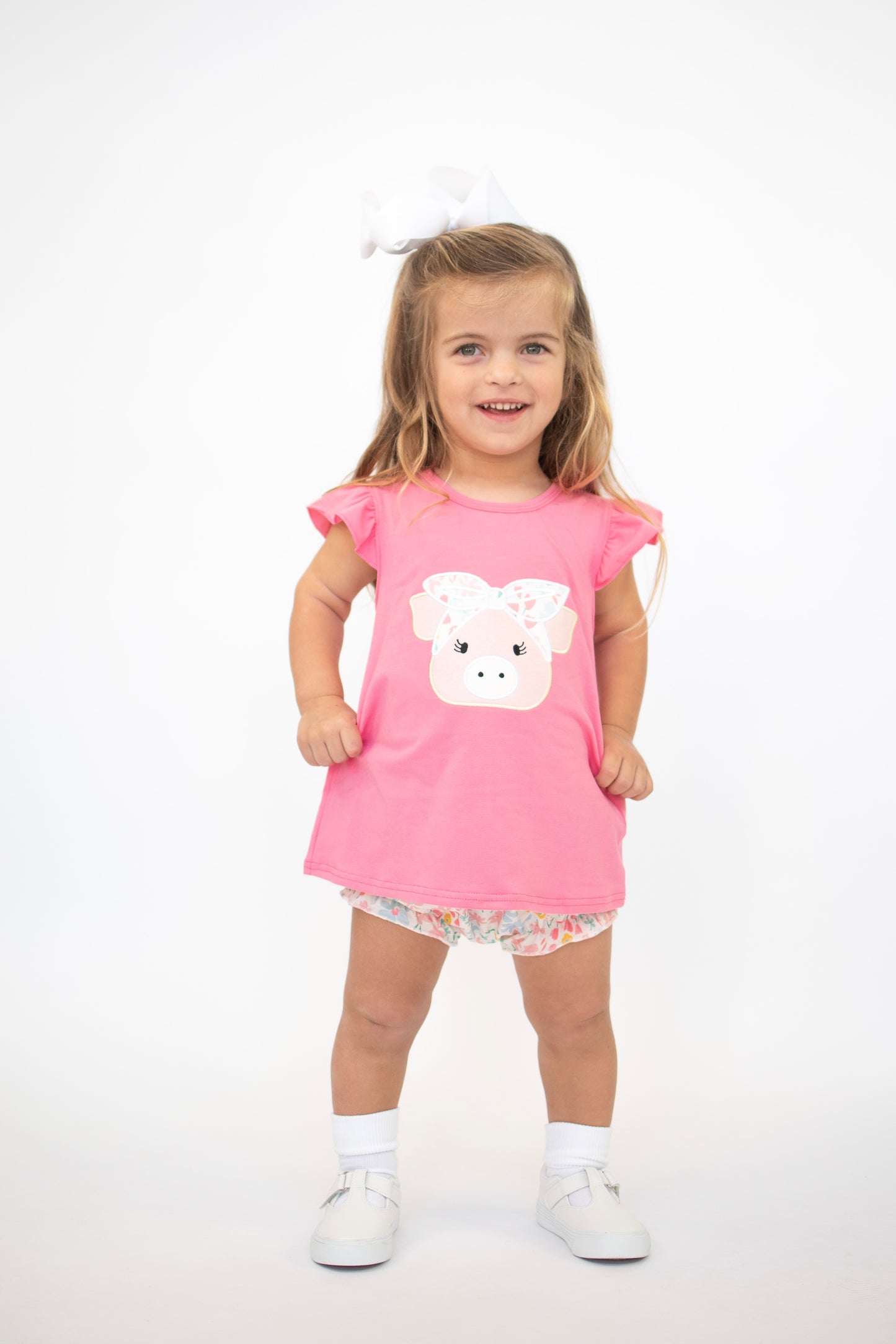 Pretty Pink Piggie Bloomer Set