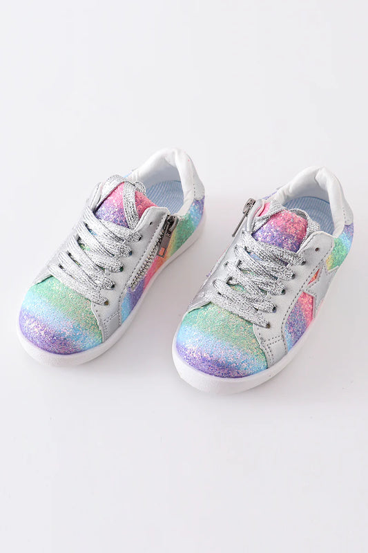 Rainbow Star Glitter Sneaker