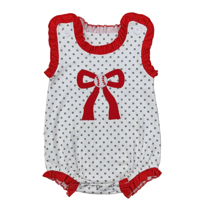 Baseball Baby Ruffle Romper