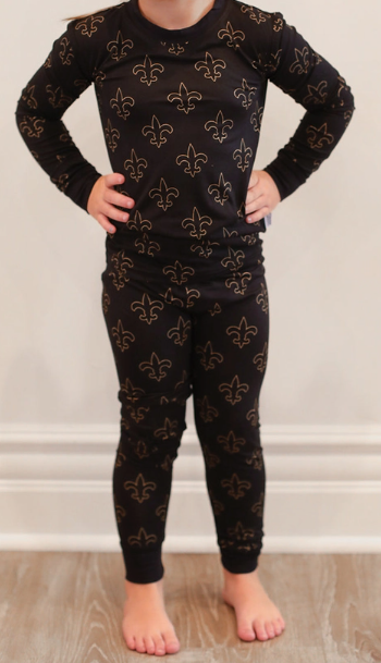 Fleur De Lis Bamboo pajamas - Game Day (Southern Sleepies)