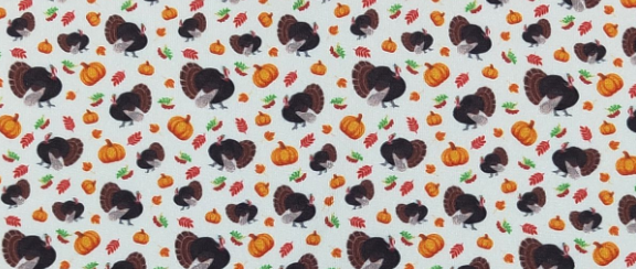 Thanksgiving Turkey Boy Collar Shirt