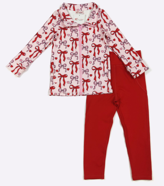 Love Knots Girls Athletic Set