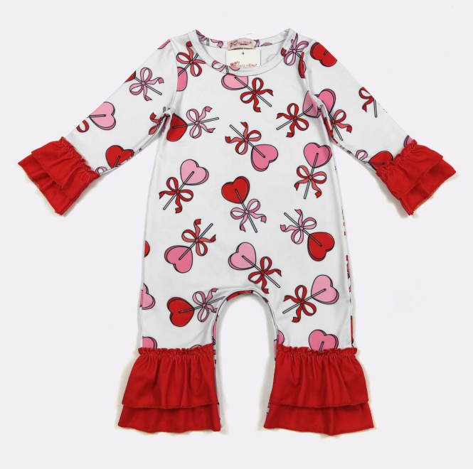 Sucker For Love Baby Romper