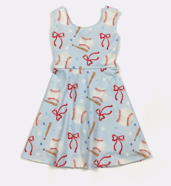 Baseball 'N Bows Dress