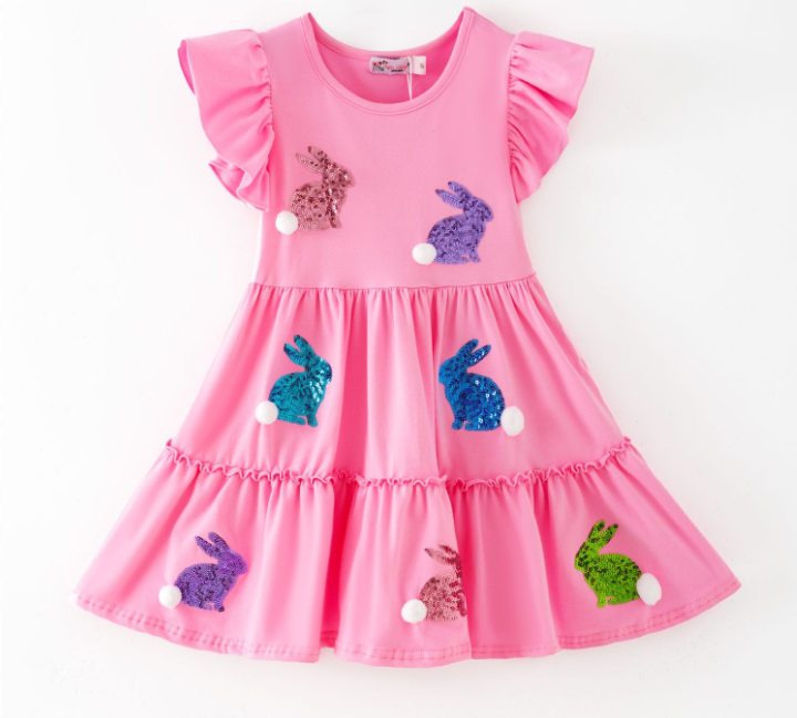 Bunny Tail Sequin Dress