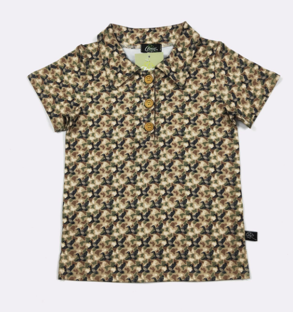 Camo Duck Boy Collar Shirt