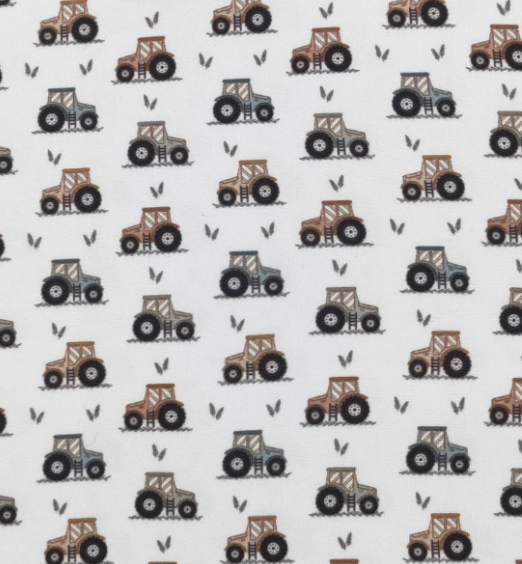 Tiny Tractor Boy Collar Shirt