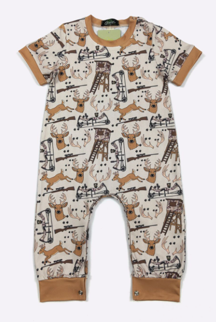 Deer Stand Boy Romper