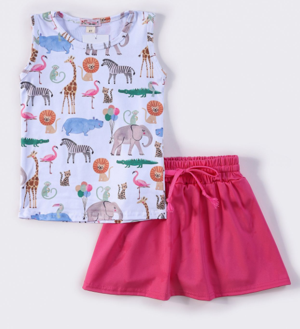 Zoological Gardens Girls Skort Set