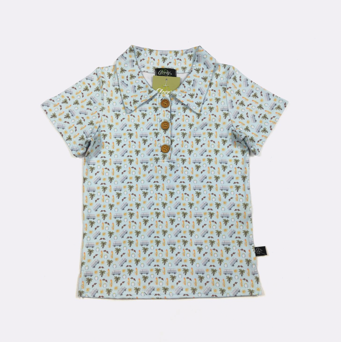 Beach Dude Boy Collar Shirt