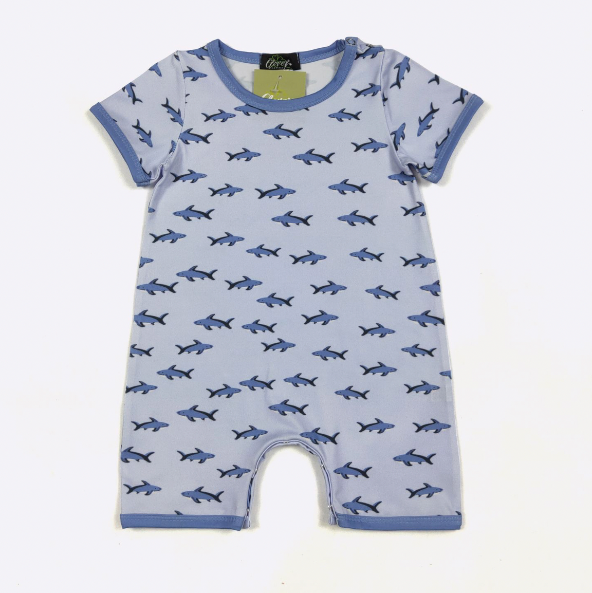 Mini Shark Boy Romper