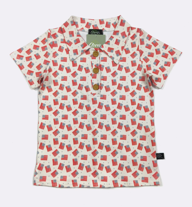 Freedom Flag Collar Shirt