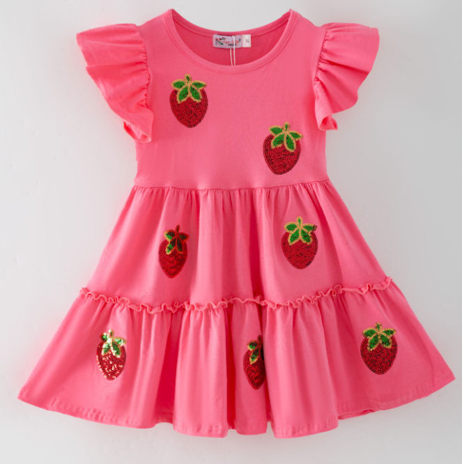 Strawberry Sequin Dress