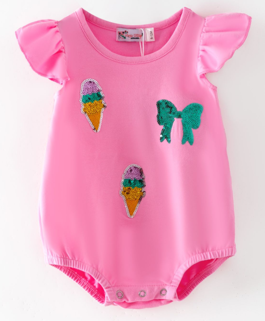 Ice Cream Sparkle Romper
