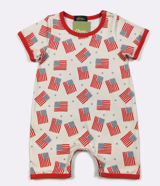Freedom Flag Boy Romper