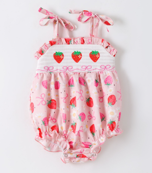 Strawberry Blossom Romper