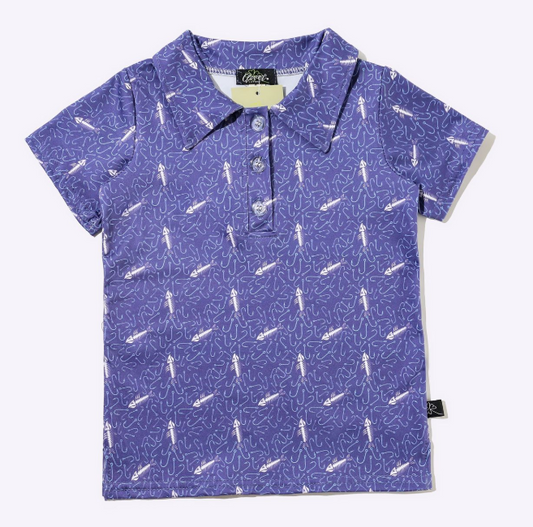Hook 'Em Boy Collar Shirt