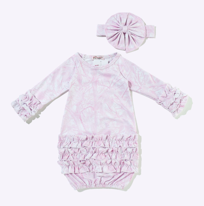 Candy Camo Baby Gown