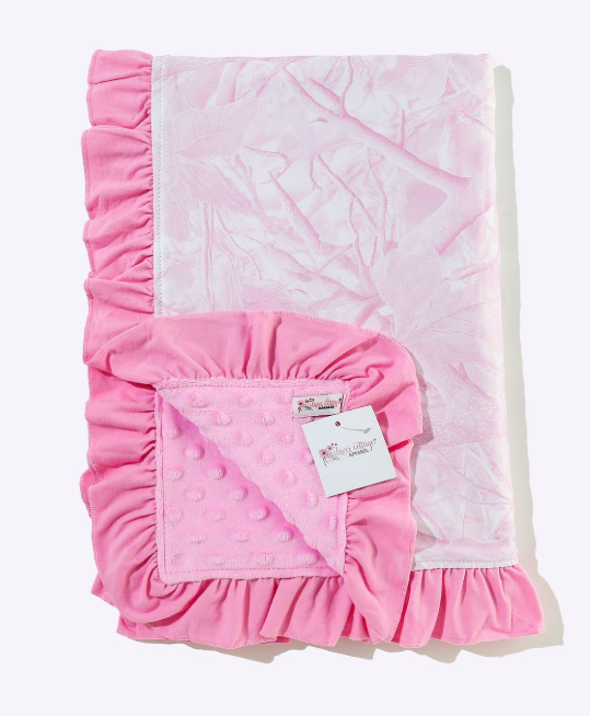 Candy Camo Minky Blanket