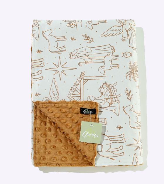 Nativity Boy Minky Blanket