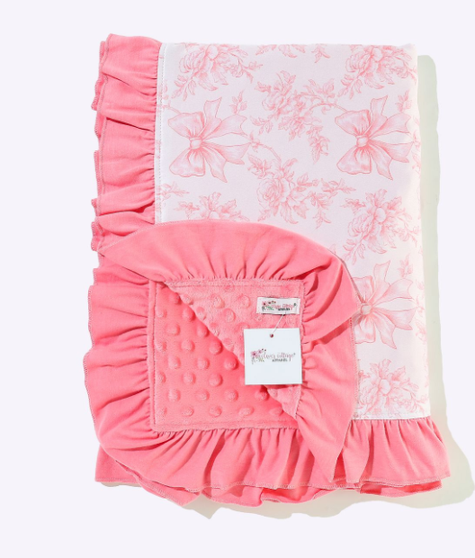 Pink Waverly Mink Blanket
