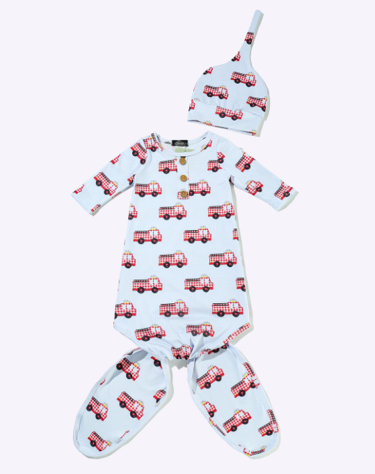 Gingham Firetruck Gown