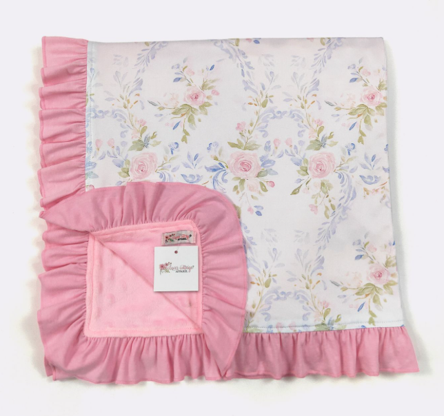 Whimsy Blues Minky Blanket