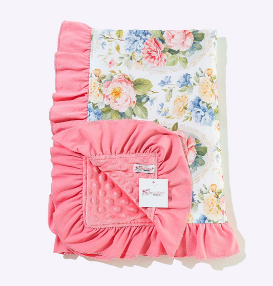Garden Portrait Minky Blanket