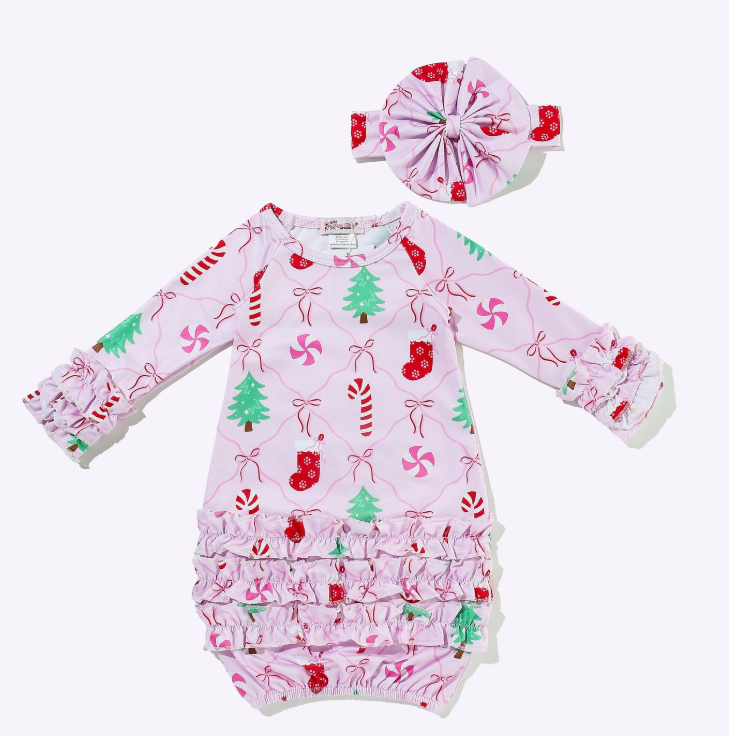 Jolly Trellis Baby Gown