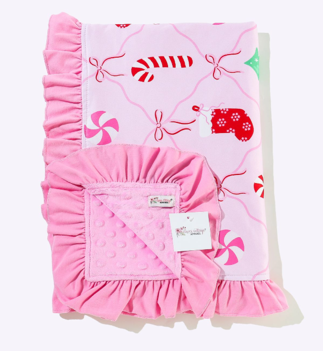 Jolly Trellis Minky Blanket